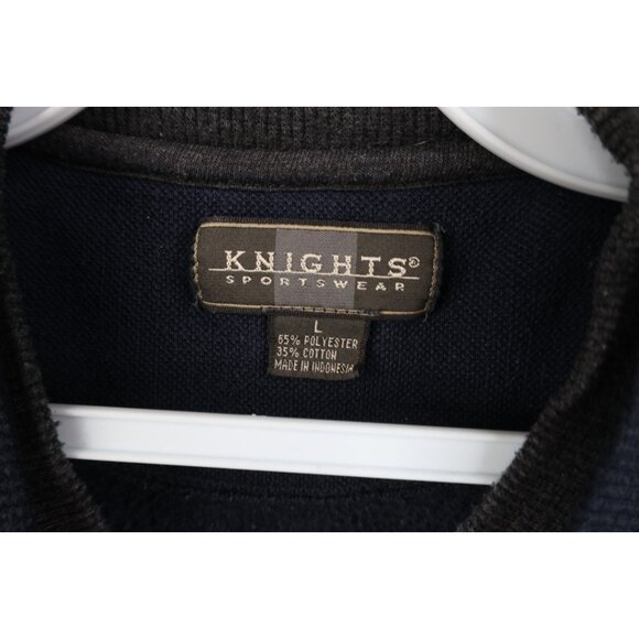 Vintage 90s Streetwear Mens Large Faded Layered Houndstooth Plaid Sweatshirt - Picture 4 of 10